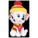 Paw Patrol Mighty Pups Movie plīša rotaļlieta Marshall, 15 cm