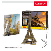 Cubic Fun CUBICFUN 3D puzle NatGeo - Eifeļa tornis