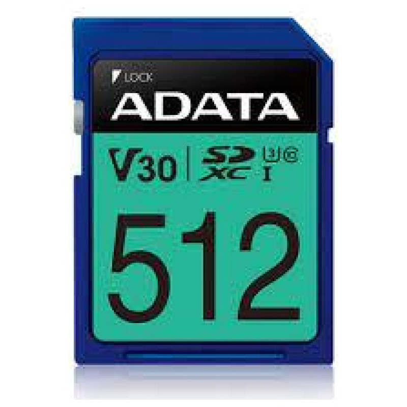 Adata MEMORY SDXC 512GB V30/ASDX512GUI3V30S-R ADATA