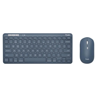 Trust KEYBOARD +MOUSE WRL LYRA/BLUE 24937 TRUST