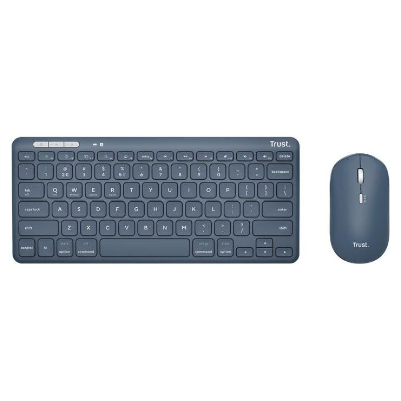 Trust KEYBOARD +MOUSE WRL LYRA/BLUE 24937 TRUST