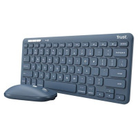 Trust KEYBOARD +MOUSE WRL LYRA/BLUE 24937 TRUST