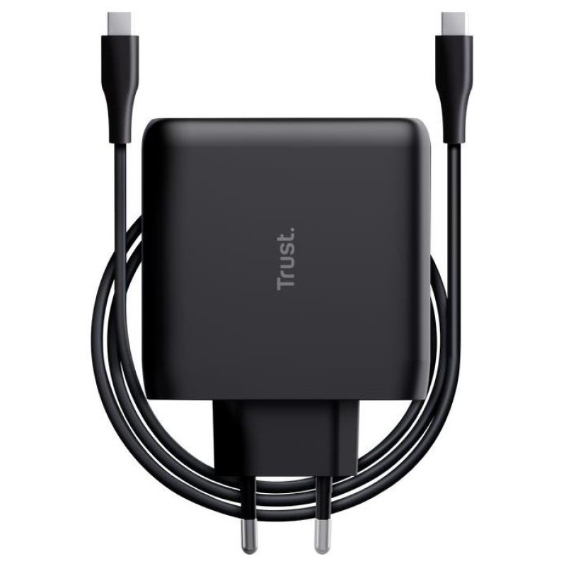 Trust MOBILE CHARGER WALL MAXO 100W/USB-C BLACK 24818 TRUST