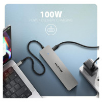 Axagon I/O HUB USB-C 7IN1 DUAL 4K/0.15M HMC-7HX2 AXAGON