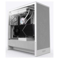 Nzxt Case|NZXT|H5 Flow|MidiTower|Case product features Transparent panel|Not included|ATX|EATX|MicroATX|MiniITX|Colour White|CC-H52FW-01