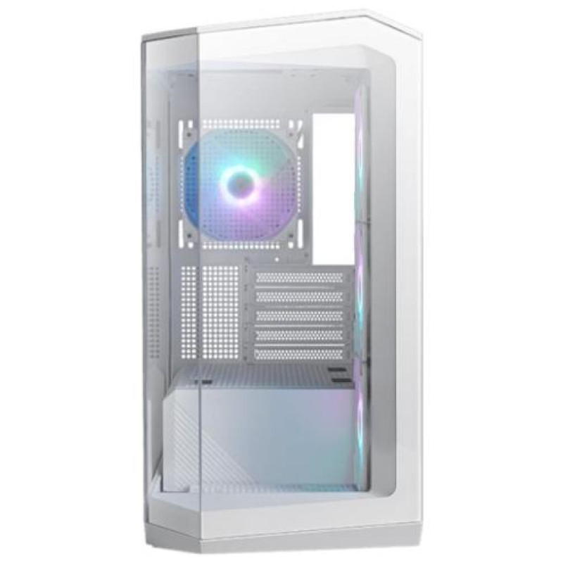 MSI Case|MSI|MidiTower|Case product features Transparent panel|Not included|MicroATX|Colour White|MAGPANOM100RPZWHITE