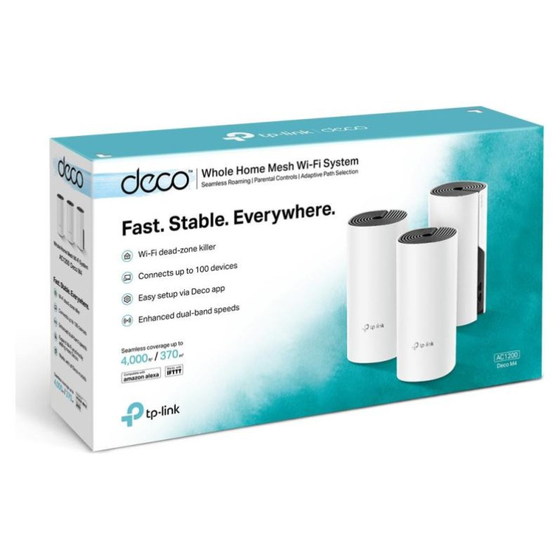 Tp-Link Wireless Router|TP-LINK|Wireless Router|3-pack|1200 Mbps|Mesh|DECOM4(3-PACK)