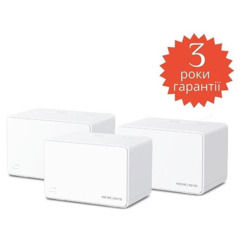 Mercusys Wireless Router|MERCUSYS|Wireless Router|3-pack|3000 Mbps|Mesh|3x10/100/1000M|HALOH80X(3-PACK)
