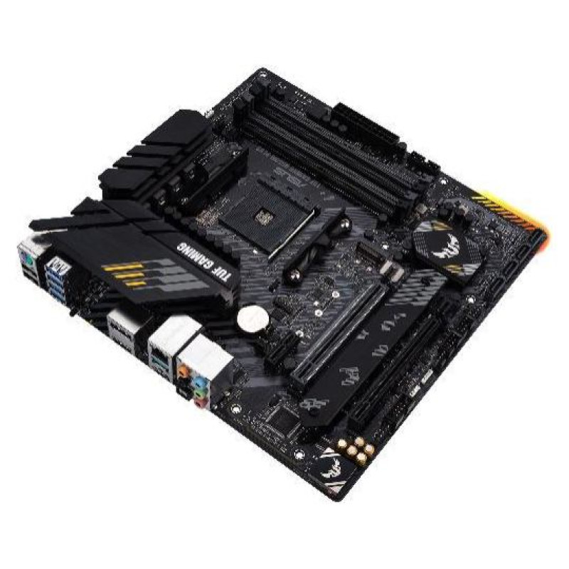 Asus Mainboard|ASUS|AMD B550|SAM4|MicroATX|1xPCI-Express 3.0 1x|1xPCI-Express 3.0 16x|2xM.2|1xPCI-Express 4.0 16x|Memory DDR4|Memory slots 4|1xHDMI|1xDisplayPort|2xUSB 2.0|1xUSB type C|5xUSB 3.2|1xPS/2|1xOptical S/PDIF|1xRJ45|5xAudio port|TUFGAMINGB550M-P