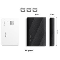 Samsung External SSD|SAMSUNG|T9|2TB|USB 3.2|Write speed 1950 MBytes/sec|Read speed 2000 MBytes/sec|MU-PG2T0B/EU