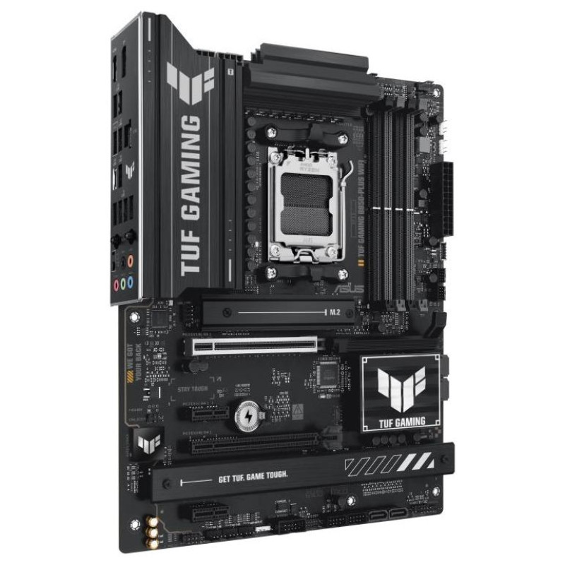 Asus Mainboard|ASUS|AMD B850|SAM5|ATX|Memory DDR5|Memory slots 4|2xPCI-Express 4.0 1x|1xPCI-Express 4.0 16x|1xPCI-Express 5.0 16x|3xM.2|1xHDMI|1xDisplayPort|2xUSB 2.0|4xUSB 3.1|3xUSB 3.2|1xUSB-C|1xRJ45|5xAudio port|TUFGAMINGB850-PLUSWIFI