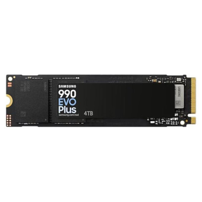 Samsung SSD|SAMSUNG|990 EVO Plus|4TB|M.2|PCIe Gen5|NVMe|TLC|Write speed 6300 MBytes/sec|Read speed 7250 MBytes/sec|2.38mm|TBW 2400 TB|MZ-V9S4T0BW