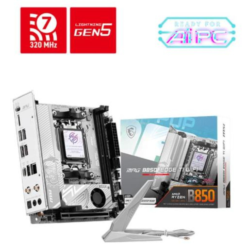 MSI Mainboard|MSI|AMD B850|SAM5|Mini-ITX|Memory DDR5|Memory slots 2|MPGB850IEDGETIWIFI