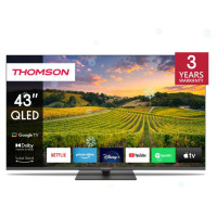 Thomson TV Set|THOMSON|43"|4K/Smart|QLED|3840x2160|Bluetooth|Google TV|43QG5C14