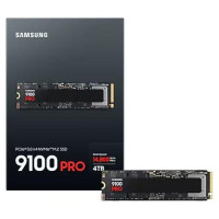 Samsung SSD|SAMSUNG|9100 PRO|4TB|M.2|PCIe Gen5|NVMe|TLC|Write speed 13400 MBytes/sec|Read speed 14800 MBytes/sec|2.38mm|TBW 2400 TB|MZ-VAP4T0BW