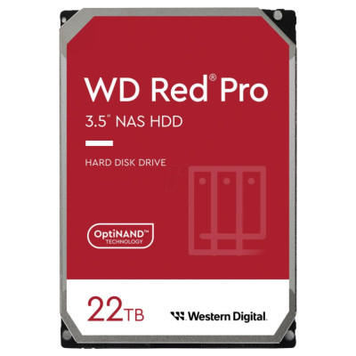 Western Digital HDD|WESTERN DIGITAL|Red Pro|22TB|SATA|512 MB|7200 rpm|3,5"|WD221KFGX