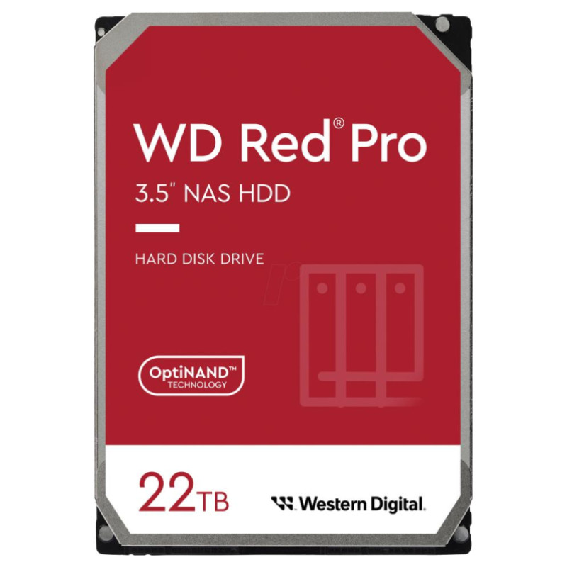Western Digital HDD|WESTERN DIGITAL|Red Pro|22TB|SATA|512 MB|7200 rpm|3,5"|WD221KFGX