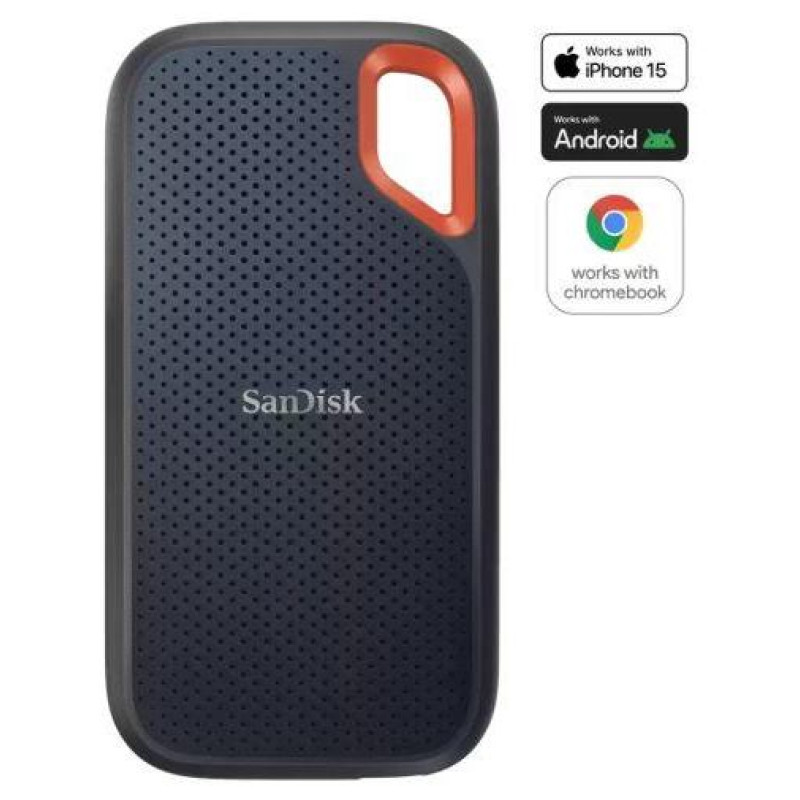 Sandisk External SSD|SANDISK|Extreme|8TB|USB-C|Write speed 1000 MBytes/sec|Read speed 1050 MBytes/sec|SDSSDE61-8T00-G25