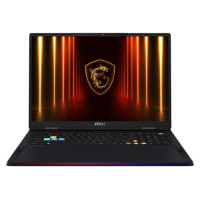 MSI Notebook|MSI|Raider|A18HX A9WJG|CPU  Ryzen 9|9955HX3D|2500 MHz|18"|3840x2400|RAM 64GB|DDR5|5600 MHz|SSD 2TB|NVIDIA GeForce RTX 5090|24GB|ENG|Card Reader SD Express|Windows 11 Home|Black|3.6 kg|RAIDERA18HXA9WJG-014NL