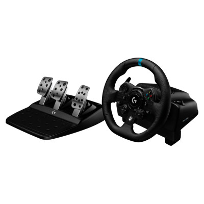 Logitech G923 Racing Wheel and Pedals - PC/PS - BLACK - USB