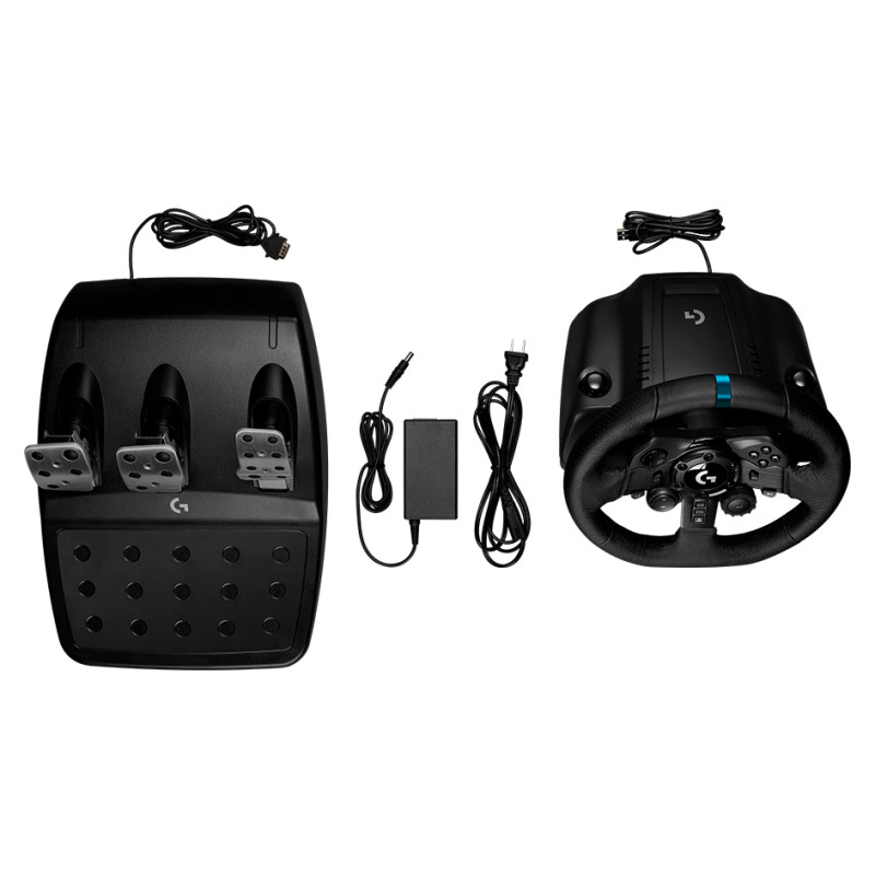 Logitech G923 Racing Wheel and Pedals - PC/PS - BLACK - USB