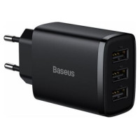 Baseus Lādētājs Baseus Compact Charger 3U Black 17W