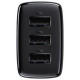 Baseus Lādētājs Baseus Compact Charger 3U Black 17W