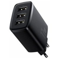 Baseus Lādētājs Baseus Compact Charger 3U Black 17W