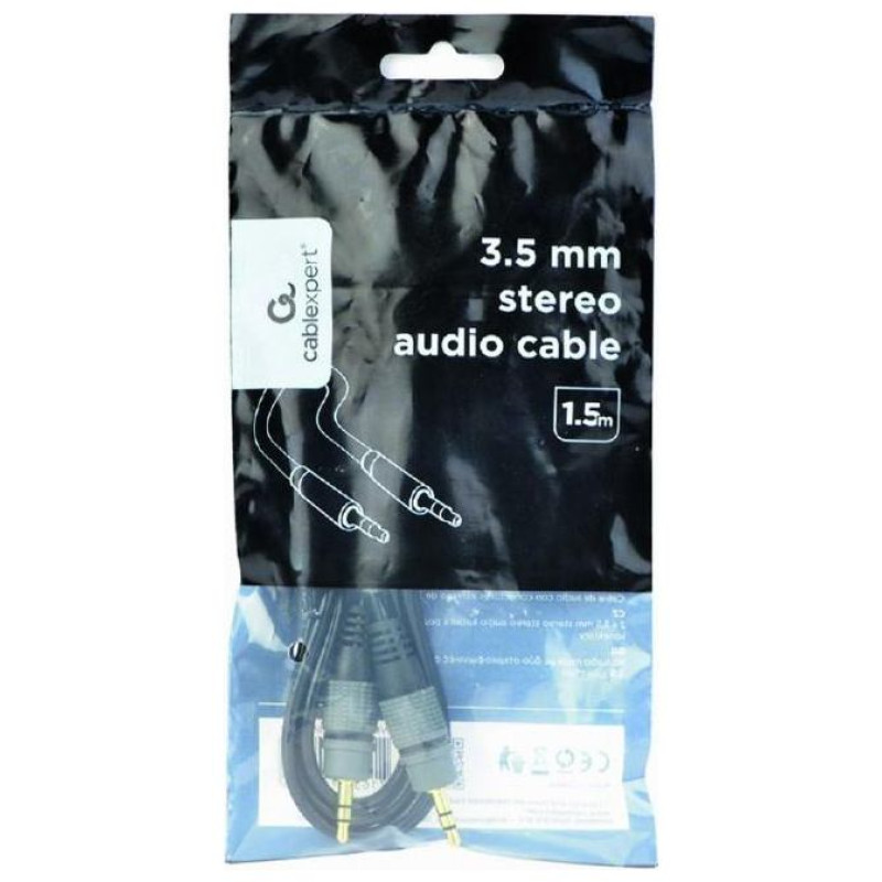 Gembird CABLE AUDIO 3.5MM 1.5M/CCAP-3535MM-1.5M GEMBIRD
