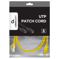 Gembird PATCH CABLE CAT6 UTP 2M/YELLOW PP6U-2M/Y GEMBIRD