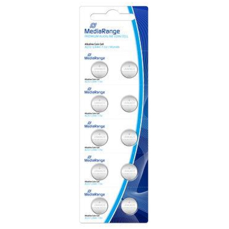 Mediarange BATTERY ALKALINE LR44 1.5V/10PCS MRBAT113 MEDIARANGE