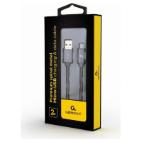 Gembird CABLE USB2 TO MICRO-USB 2M/CC-USB2S-AMMBM-2M-BG GEMBIRD
