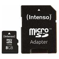 Intenso MEMORY MICRO SDHC 8GB C10/W/ADAPTER 3413460 INTENSO