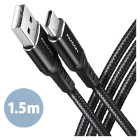 Axagon CABLE USB-C TO USB2.0 1.5M/BLACK BUCM-AM15AB AXAGON