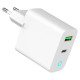 Gembird CHARGER USB 20W 2PORT/TA-UC-PDQC20L-W-01 GEMBIRD