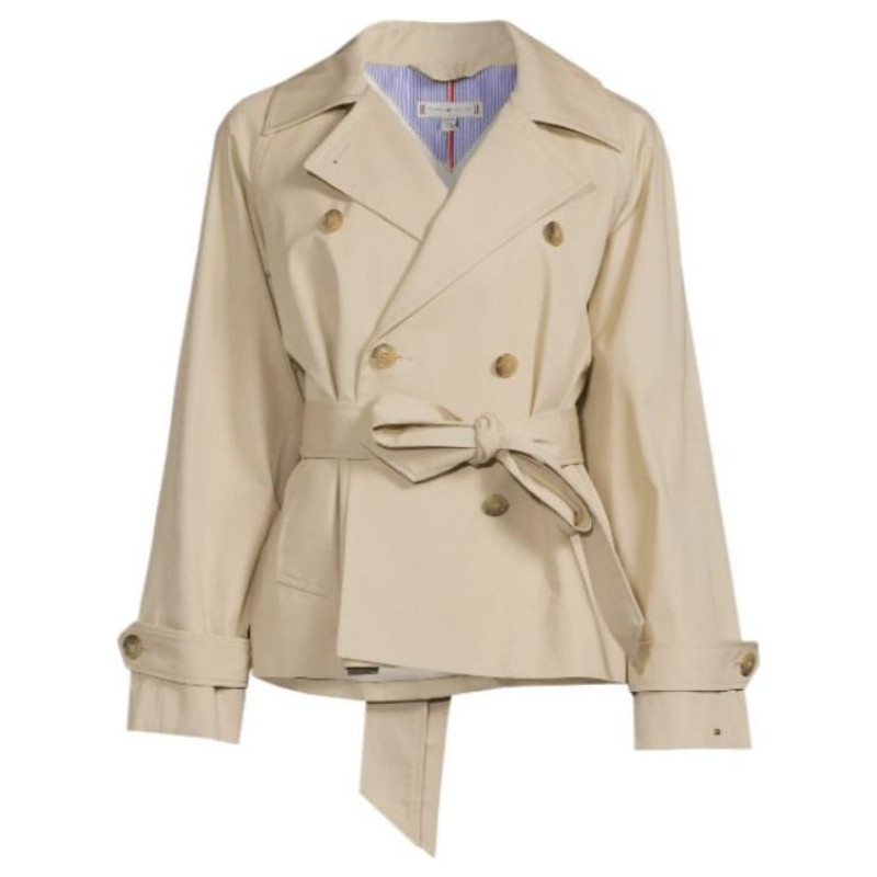Tommy Hilfiger Cotton Trench Coat W WW0WW38430 (40)