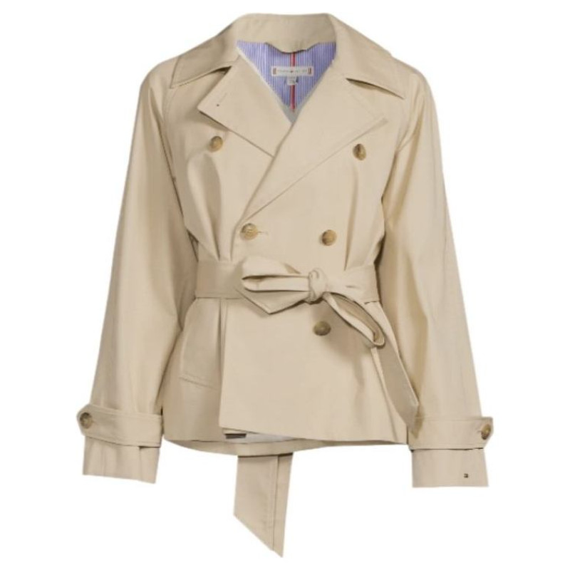 Tommy Hilfiger Cotton Trench Coat W WW0WW38430 (40)