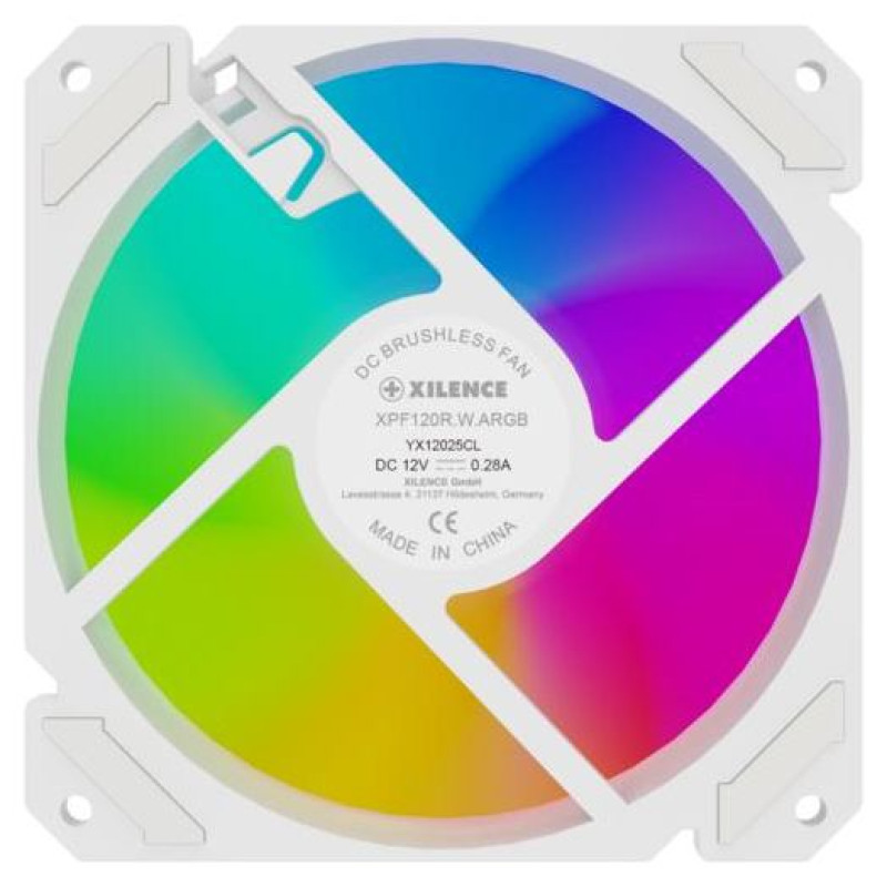 Xilence CASE FAN 120MM PWM ARGB REVERS/4PIN WHITE XF066 XILENCE
