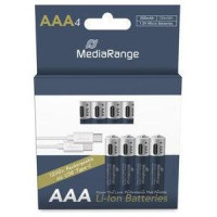 Mediarange BATTERY RECH. LI-ION AAA 1.5V/500MAH 4P MRBAT160 MEDIARANGE