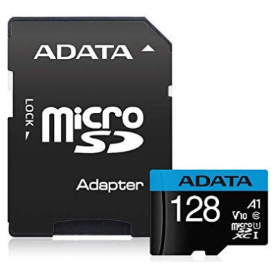 Adata MEMORY MICRO SDXC 128GB W/AD./AUSDX128GUICL10A1-RA1 ADATA