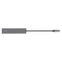 Trust Dokstacija Halyx Fast USB-C Hub & Card Reader Silver