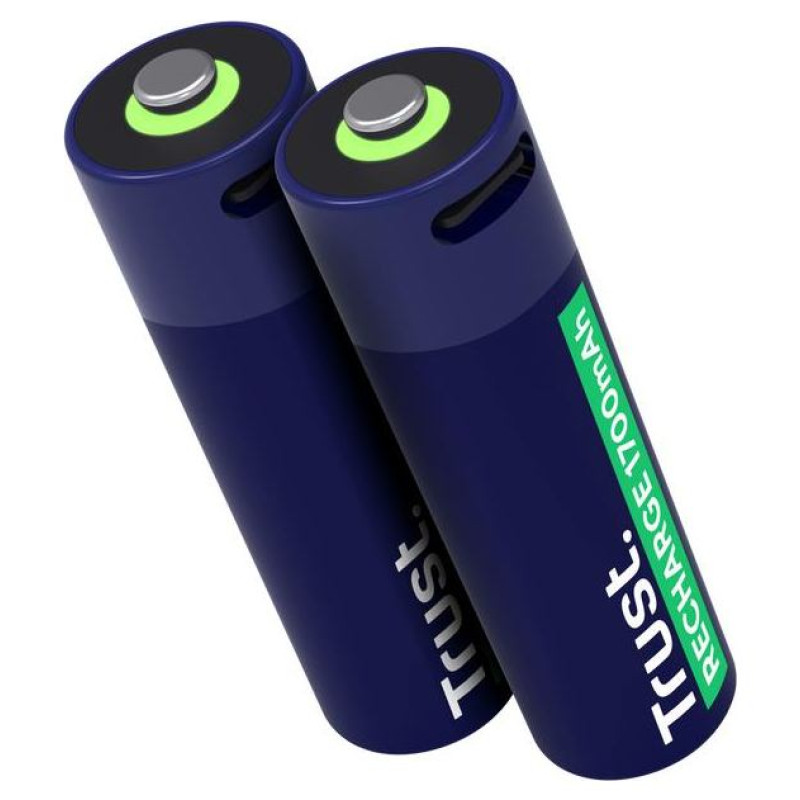 Trust BATTERY RECH. LI-ION AA 1.5V/1700MAH USB-C 2P 25584 TRUST