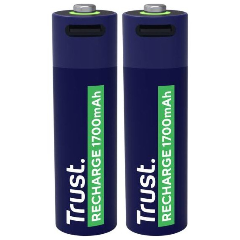 Trust BATTERY RECH. LI-ION AA 1.5V/1700MAH USB-C 2P 25584 TRUST