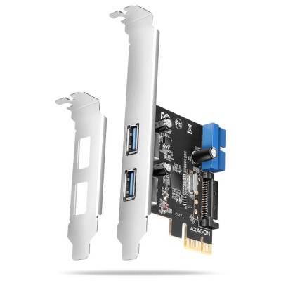 Axagon PCEU-232RS PCIe card - 2+2x USB 5Gbps port, SATA power, Renesas PD720201, SP & LP