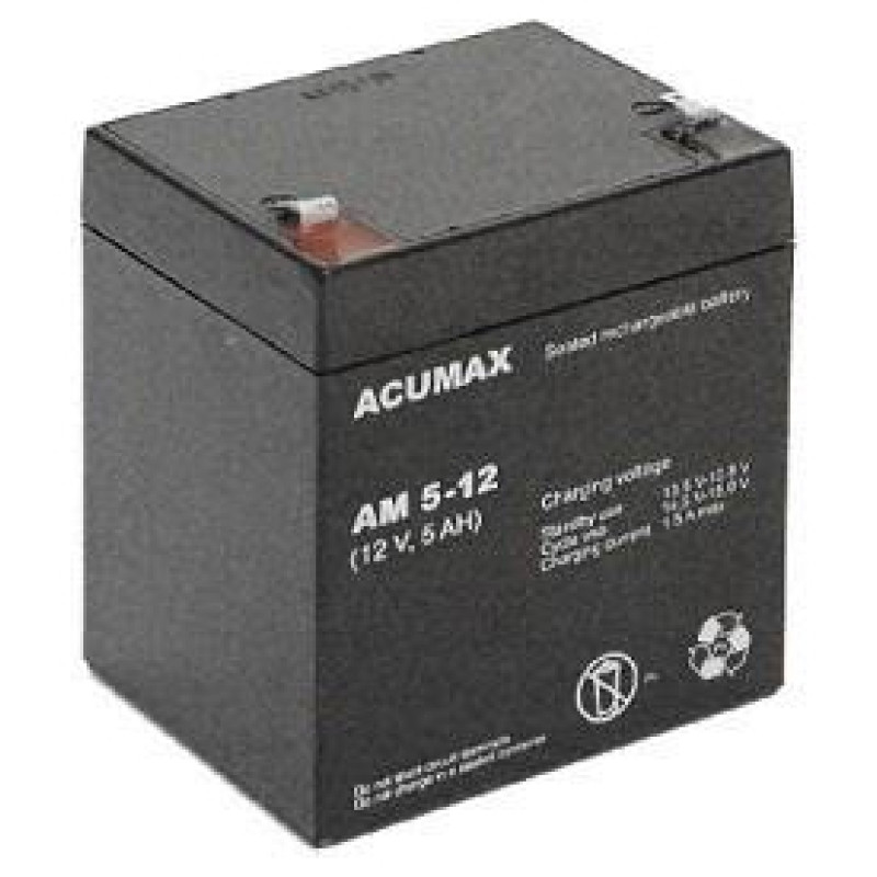 EMU BATTERY 12V 5AH VRLA/AM5-12T2 ACUMAX EMU