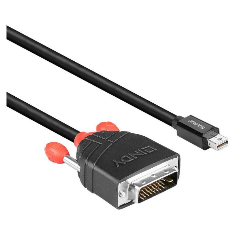 Lindy CABLE MINI DP TO DVI 3M/BLACK 41953 LINDY