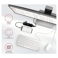 Axagon I/O HUB USB-C 6IN1/0.2M HMC-6H4A AXAGON