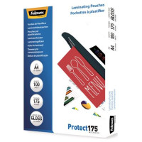 Fellowes LAMINATOR POUCH GLOSSY/A4 175 100PCS 5308703 FELLOWES