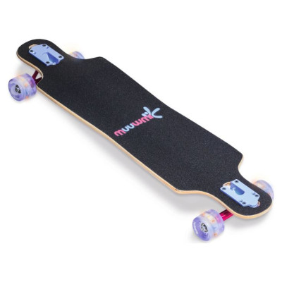 Muuwmi Longboard Compact Skateboard skrituļdēlis, ABEC 7, ar gaismiņām - AU 560