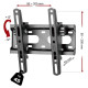 Electriclight TV stiprinājums pie sienas 13-40 collas, melns - FN C11T